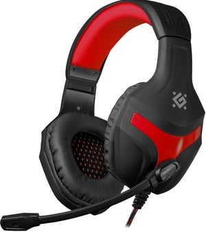 Defender Scrapper 500 Zestaw słuchawkowy Przewodowa Opaska na głowę Gaming Czarny, Czerwony