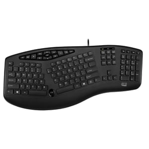 Adesso TruForm Media 160 tangentbord Kontor USB QWERTY US English Svart