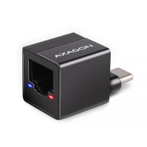 Axagon ADE-MINIC USB-C 3.2 Gen 1 Gigabit Ethernet MINI adapter - black - Adapter - Digital/Data 1000 Mbit/s