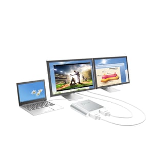 j5create JUA365 zewnętrzna karta graficzna usb 3840 x 2160 px Srebrny