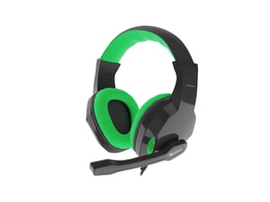 GENESIS ARGON 100 Wired Gaming Headset with Headband, Black, Green