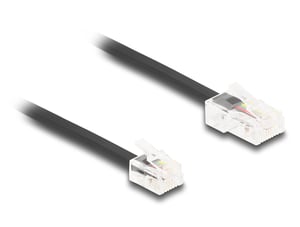 DeLOCK Telefonkabel RJ45-Stecker auf RJ11-Stecker, schwarz, 3 m