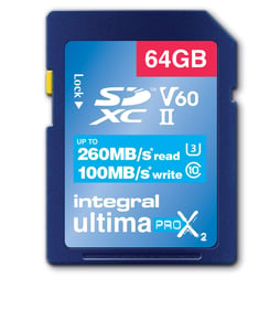 Integral INSDX64G-260/100U2 64-GB-SD-UHS-II-Flash-Speicher