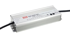 MEAN WELL HLG-320H-24B Power Adapter/Inverter, Indoor, 320 W, Silver