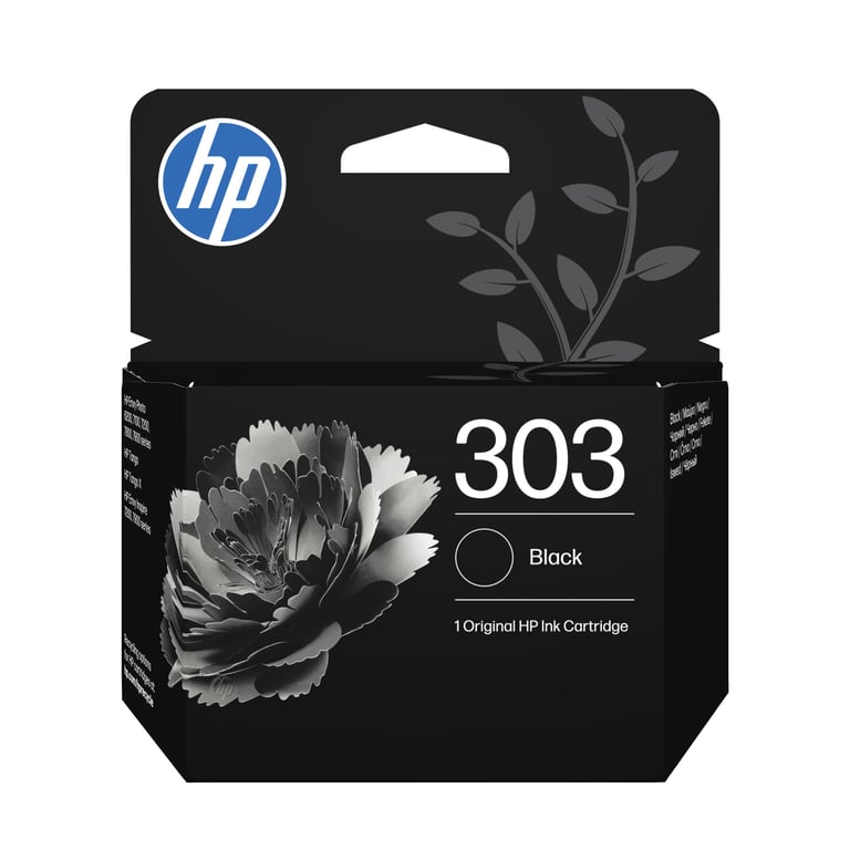 HP Oryginalny czarny tusz 303