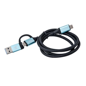 i-tec C31USBCACBL USB-kabel USB 3.2 Gen 1 (3.1 Gen 1) 1 m USB-C Svart, Blå