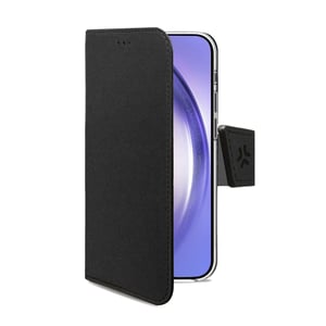 Celly WALLY1064 Cell Phone Case, 16.8 cm (6.6"), Flip Case, Black
