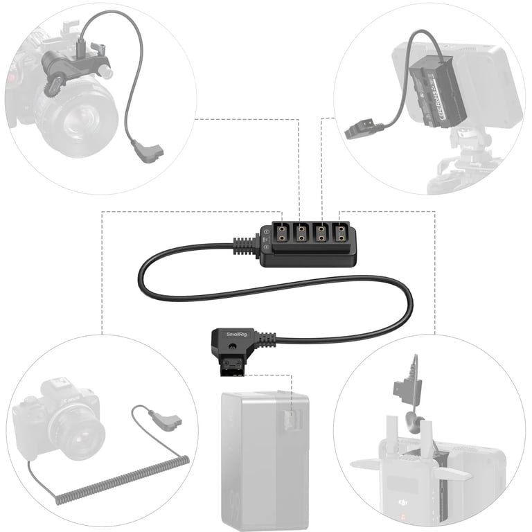 SmallRig 4831 kabel zasilające Czarny
