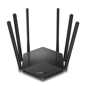 Mercusys MR50G Dual-Band-WLAN-Router mit Gigabit-Ethernet (2,4 GHz/5 GHz), schwarz