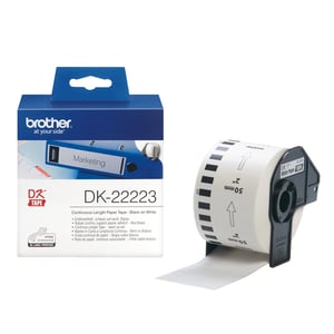 Brother DK-22223 etiketter för utskrift, vita