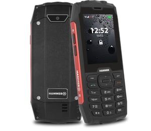 myPhone HAMMER 4 7,11 cm (2.8") 172 g Czarny, Czerwony Telefon funkcjonalny