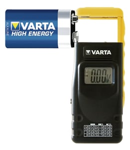 Varta 891101401 Batterietester Schwarz, Gelb