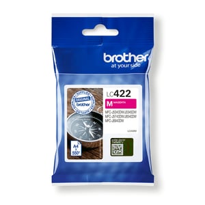 Brother LC422M ink cartridge, 1 pc. Genuine Magenta