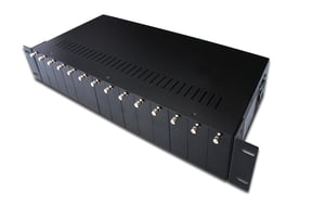 Digitus Gehäuse für Medienkonverter der Serien DN-82x1x, DN-82x2x und DN-82x3x, 14 Steckplätze, 2U