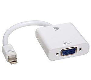 V7 CBL-MV1WHT-5E Kabeladapter 0,17 m Mini-DisplayPort auf VGA (D-Sub), weiß