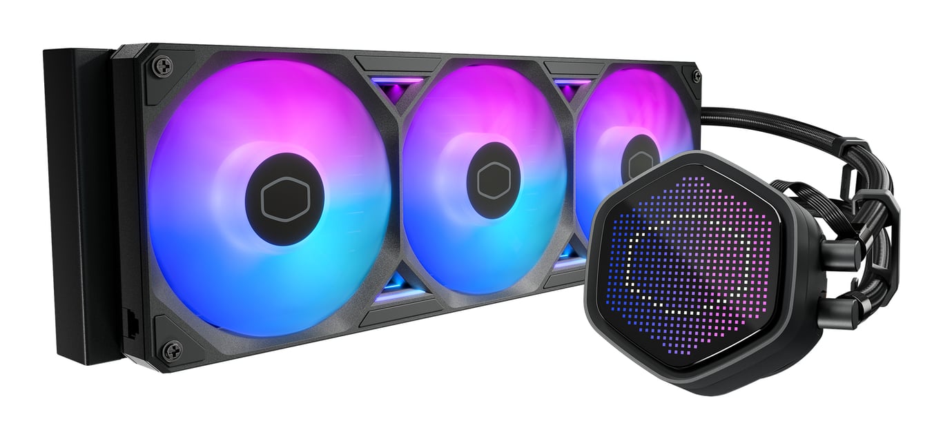 фото Водяне охолодження Cooler Master MasterLiquid 360 Atmos II Pixel LCD Black (MLX-D36M-A25SZ-P1)