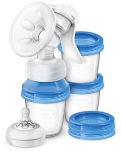 Philips AVENT Handmilchpumpe mit 3 Behältern