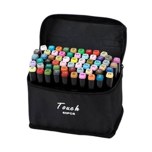 Extralink MARKERY 60SZT marker 60 szt. Brush/Bullet tip Czarny, Koralowy, Mięta, Moka, Niebo