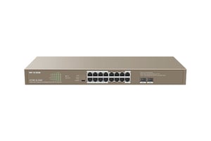 IP-COM Networks G1118P-16-250W przełącznik sieciowy Nie zarządzany Gigabit Ethernet (10/100/1000) Obsługa PoE Brązowy