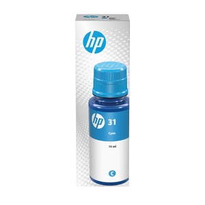 HP-bläckpatron med originalbläck i blått, 31, 70 ml