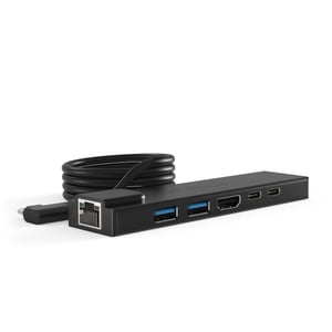 Compulocks HUB01 USB 2.0 Type-C-dockningsstation, svart