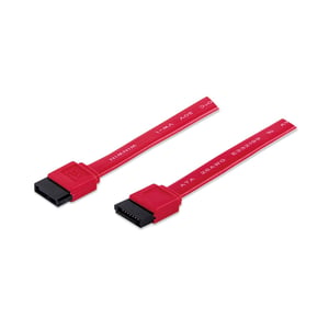 Manhattan 340700 SATA-kabel 0,5 m SATA 7-stifts röd