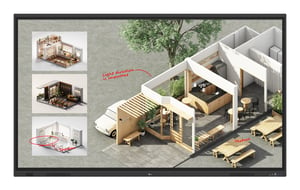 LG 86TR3DQ interaktives Whiteboard 2,18 m (86") 3840 x 2160 px Touchscreen Schwarz HDMI