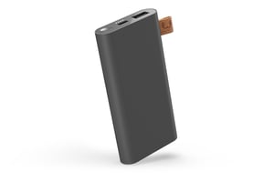 Fresh 'n Rebel 2PB6000SG Lithium-Polymer (LiPo) Power Bank, 6000 mAh, Gray