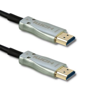 Qoltec 50472 HDMI-kabel 20 m, HDMI typ A (standard), svart, silver
