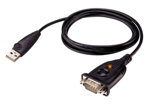 ATEN UC232AF Parallelkabel, schwarz, 1,2 m, USB Typ A – DB-9