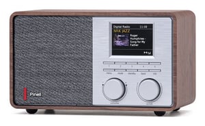Pinell SUPERSOUND 201W Osobisty Analogowe i cyfrowe Szary, Stal nierdzewna, Orzech włoski