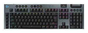 Logitech G G915 X Lightspeed gamingtangentbord USB + RF Wireless + Bluetooth QWERTY amerikansk internationell svart