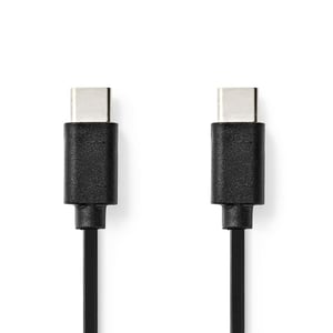 Nedis CCGL60700BK10 USB 2.0 Cable, 1 m, USB-C, Black