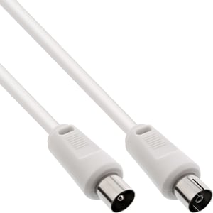 InLine 69403 kabel koncentryczny 3 m F-Typu Biały