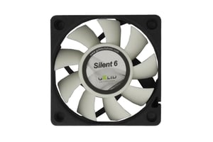 Gelid Solutions FN-SX06-38 kylsystem för datorer Datorchassi Fläkt 6 cm Svart, Vit