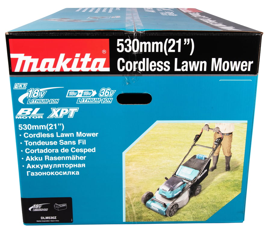 Makita DLM530Z kosiarka Kosiarka zwykła Bateria Czarny, Niebieski