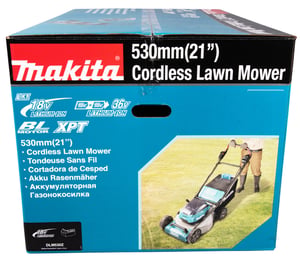 Makita DLM530Z kosiarka Kosiarka zwykła Bateria Czarny, Niebieski