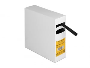 DeLOCK Rurki termokurczliwe, ścianka z klejem wewnątrz, kurczliwość 3:1 5 m x 9,5 mm czarne