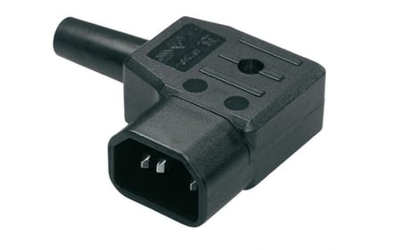 Mercodan 941239 elektryczny wtyk zasilający C14 Czarny