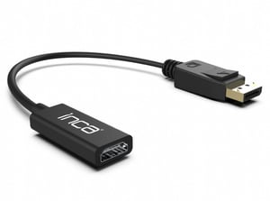 Inca IDTH-07 adapter kablowy 0,2 m DisplayPort HDMI Typu A (Standard) Czarny