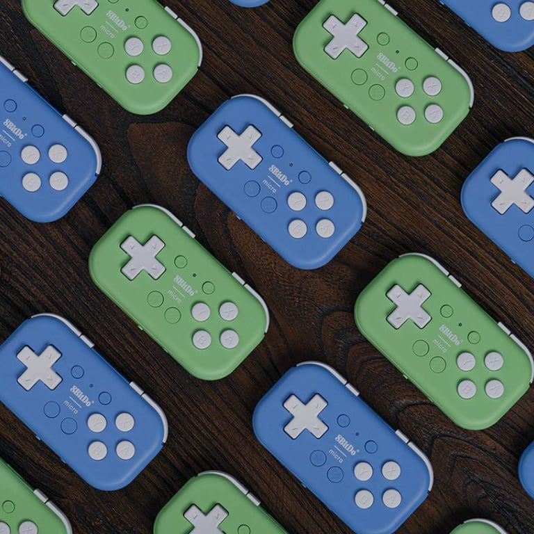 8Bitdo Micro Zielony USB Gamepad Android, Nintendo Switch, PC, iOS