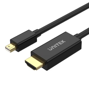 UNITEK V1152A adapter kablowy 2 m Mini DisplayPort HDMI Czarny