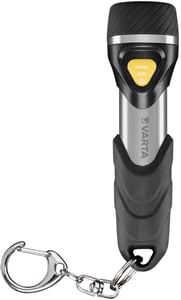 Varta Day Light Schlüsselanhänger-Taschenlampe Aluminium, Schwarz LED-Taschenlampe als Schlüsselanhänger