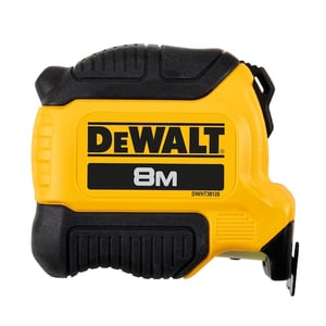 DeWALT DWHT38128-0 8 m measuring tape, polyamide, rubber, black, yellow