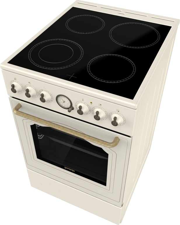 Gorenje GECS5B70CLI Kuchenka wolnostojąca Prąd elektryczny Ceramiczna Beżowy