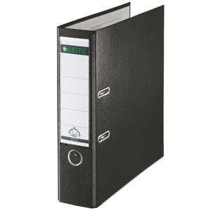 Leitz Plastic Lever Arch File A4 80mm 180° Black