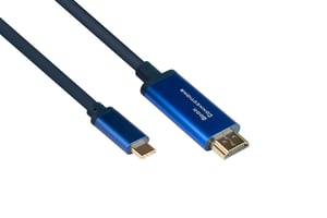 Alcasa 4520-CSF015B adapter kablowy 1,5 m USB Type-C HDMI Typu A (Standard) Niebieski
