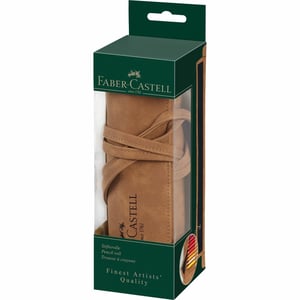 Faber-Castell 180010 Federmäppchen Weiches Federmäppchen Gewachste Leder (Pull-Up) Braun