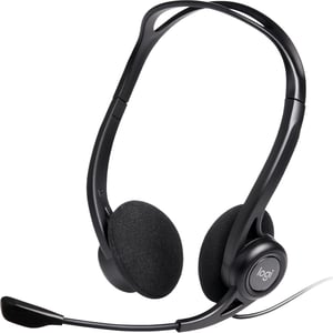 Logitech 981-000100 Kopfhörer/Headset, kabelgebunden, Kopfbügel, Telefonie/Musik, USB Typ A, schwarz