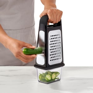 OXO Good Grips Kastenreibe Tarka płaska Czarny, Zielony, Stal nierdzewna